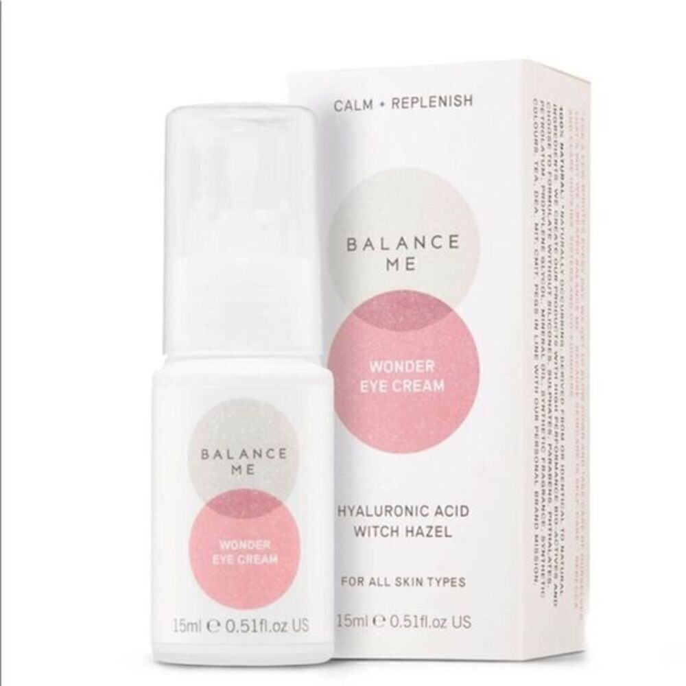 Balance Me Wonder Eye Cream Hyaluronic Acid Witch Hazel New